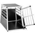 Hundetransportbox - Aluminium - MDF - Schwarz - 92 x 65 x 69 cm