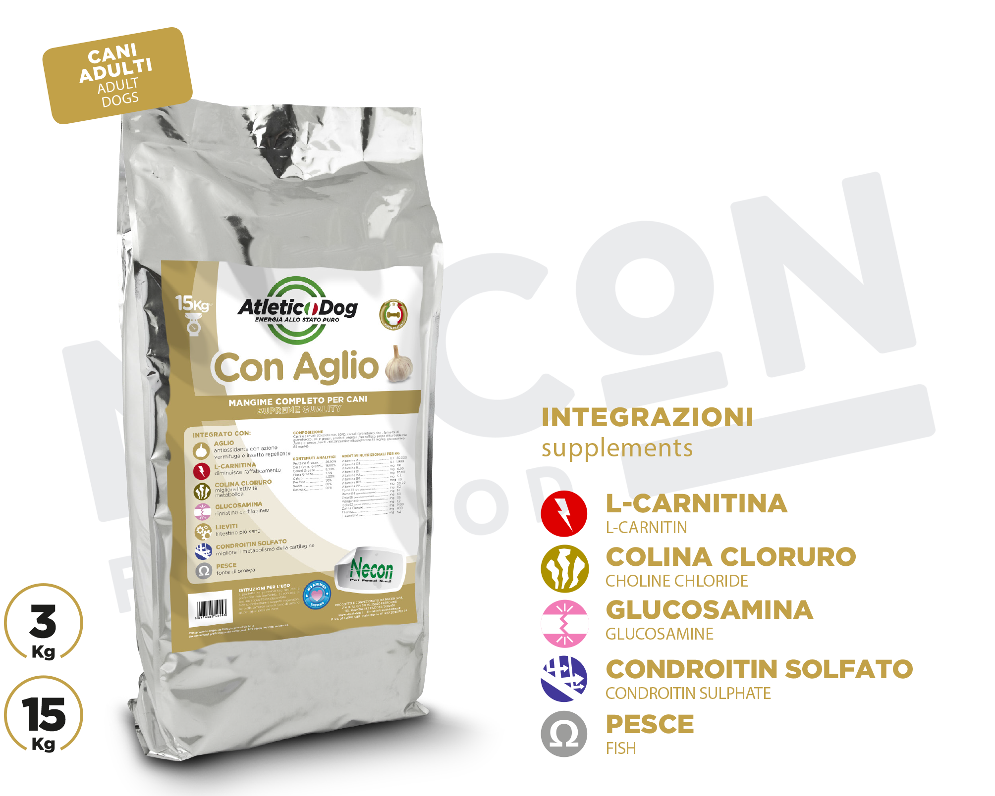 Atletic Dog mit Knoblauch 15Kg