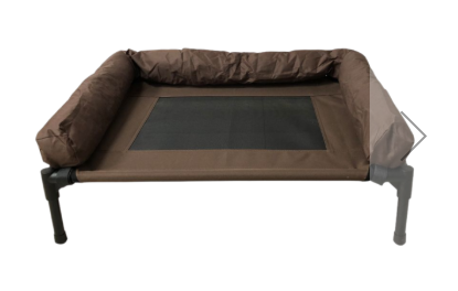 Hundebett Erhöht Lounge Braun Stosskante L 92x71cm
