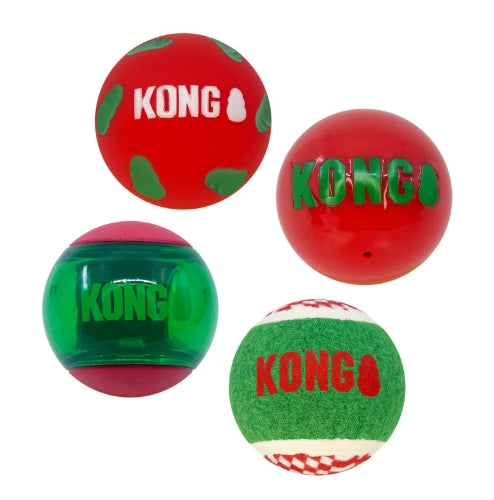 KONG Holiday Occasions Balls 4er Pk. Gr.M