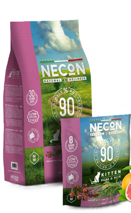 Necon Natural Wellness Cat Kitten Schwein und Reis