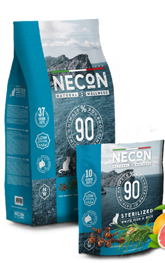 Necon Natural Wellness  Cat Steril Weißer Fisch und Reis