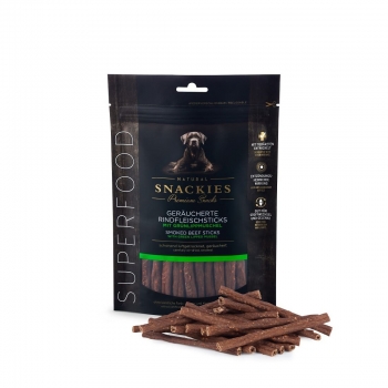 SNACKIES Geräucherte Rindfleischsticks mit Grünlippmuschel