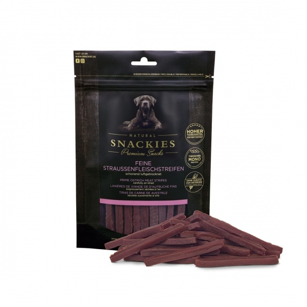SNACKIES Feine Straussenfleischstreifen